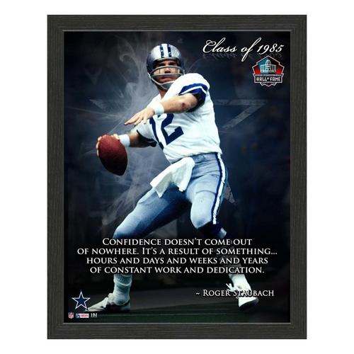 Highland Mint Dallas Cowboys Roger Staubach 12"x15" Framed Proquote - Primary Image