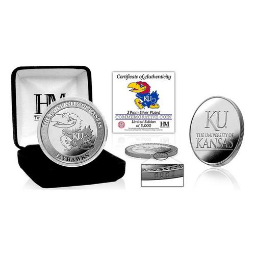 University of Kansas Jayhawks Silver Mint Coin - Primary Image