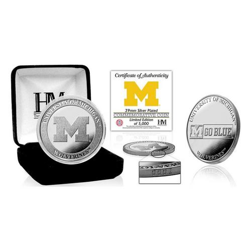 University of Michigan Wolverines Silver Mint Coin - Primary Image