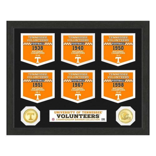University of Tennessee Volunteers National Champions Banner Collection Photo Mint - Primary Image