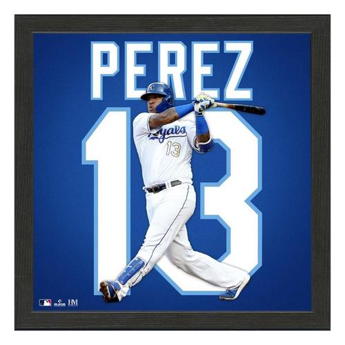 Highland Mint Salvador Perez Kansas City Royals IMPACT Jersey Frame - Primary Image