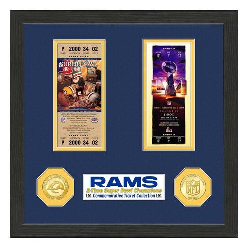 Los Angeles Rams Super Bowl 56 Champions Ticket and Bronze Coin Collection - Primary Image