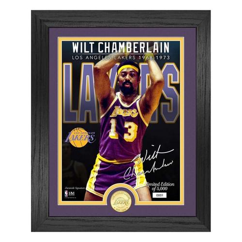 Wilt Chamberlain Lakers Bronze Coin Photo Mint - Primary Image