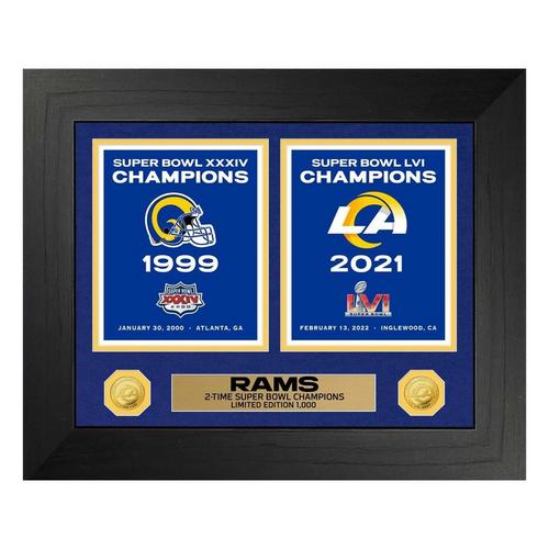 Highland Mint Rams Super Bowl Deluxe Banner Collection Gold Coin Photo Mint - Primary Image