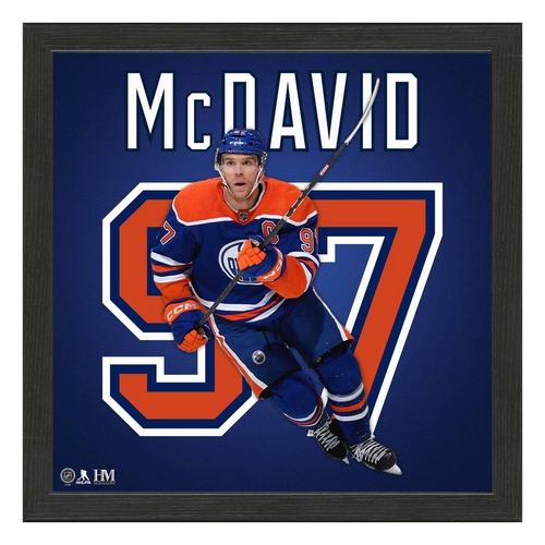 Connor McDavid Edmonton Oilers IMPACT Jersey Frame - Primary Image