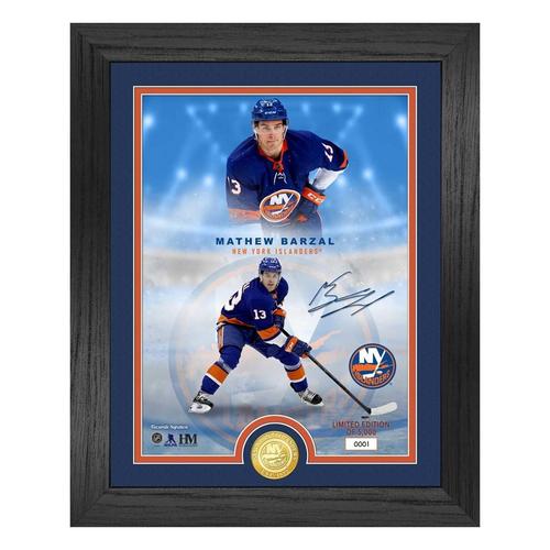 New York Islanders Matthew Barzal Legends Bronze Coin Photo Mint - Primary Image