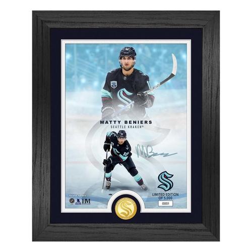Seattle Kraken Matty Beniers Legends Silver Coin Photo Mint - Primary Image
