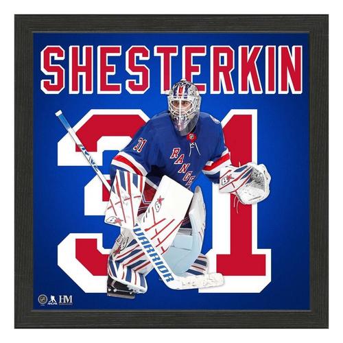 Igor Shesterkin New York Rangers IMPACT Jersey Frame - Primary Image