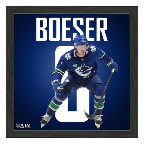 Brock Boeser Vancouver Canucks IMPACT Jersey Frame - Primary Image