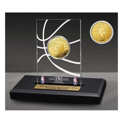 Memphis Grizzlies Gold Coin Acrylic Desk Top - Primary Image
