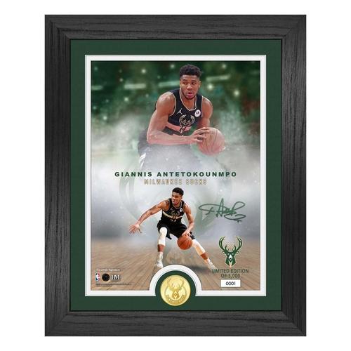 Giannis Antetokounmpo Milwaukee Bucks Legends Bronze Coin Photo Mint - Primary Image