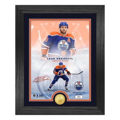 Highland Mint Edmonton Oilers Leon Draisaitl NHL Legends Bronze Coin Photo Mint - Primary Image