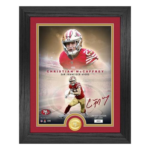 Highland Mint Christian McCaffrey San Francisco Legends Bronze Coin Photo Mint - Primary Image