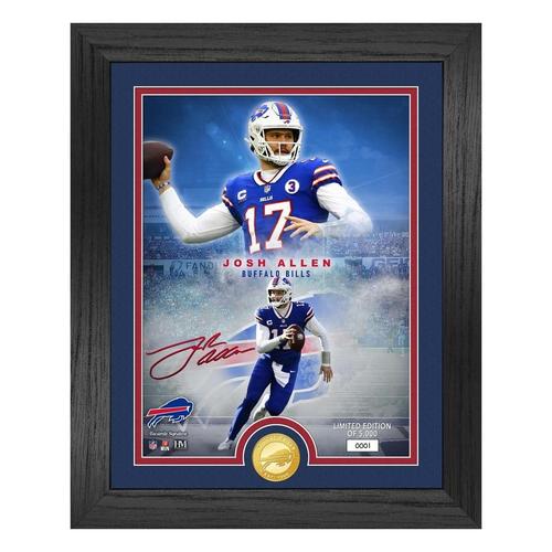 Highland Mint Josh Allen Buffalo Bills NFl Legends Bronze Coin Photo Mint - Primary Image