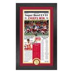 Highland Mint Kansas City Chiefs Super Bowl Champions Front Page Bronze Coin Photo Mint - Thumbnail 1 of 2