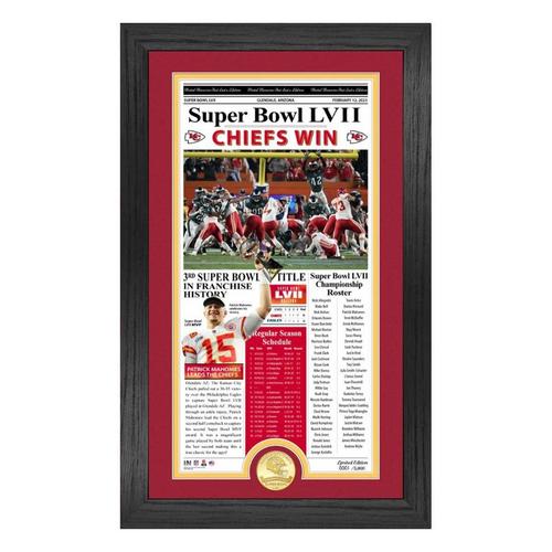 Highland Mint Kansas City Chiefs Super Bowl Champions Front Page Bronze Coin Photo Mint - Primary Image