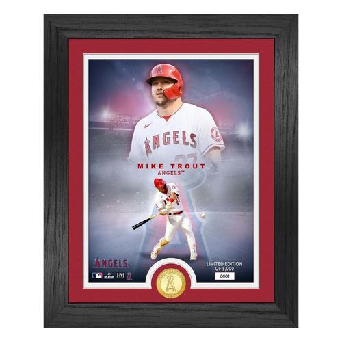 Highland Mint Mike Trout Angels Legends Bronze Coin Photo Mint - Primary Image