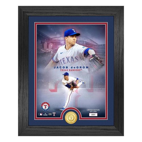 Highland Mint Jacob deGrom Texas Rangers Legends Bronze Coin Photo Mint - Primary Image
