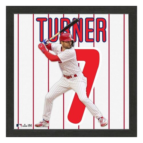 Highland Mint Trae Turner Philadelphia Phillies Jersey IMPACT Frame - Primary Image