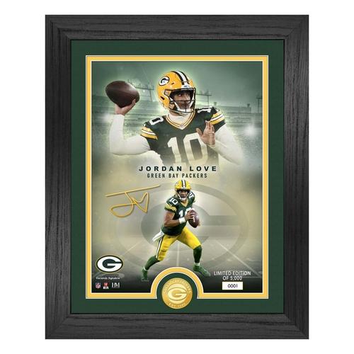 Highland Mint Jordan Love Green Bay Packers NFl Legends Bronze Coin Photo Mint - Primary Image