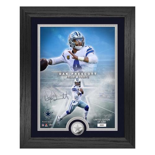 Highland Mint Dak Prescott Dallas Cowboys NFl Legends Bronze Coin Photo Mint - Primary Image