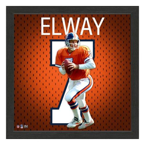 John Elway NFL Impact Jersey Frame - Primary Image