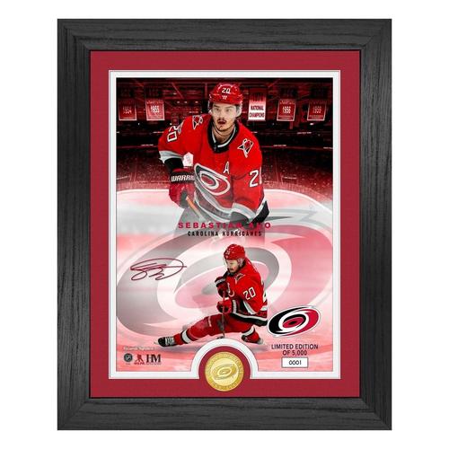 Highland Mint Carolina Hurricanes Sebastian Aho NHL Legends Bronze Coin Photo Mint - Primary Image