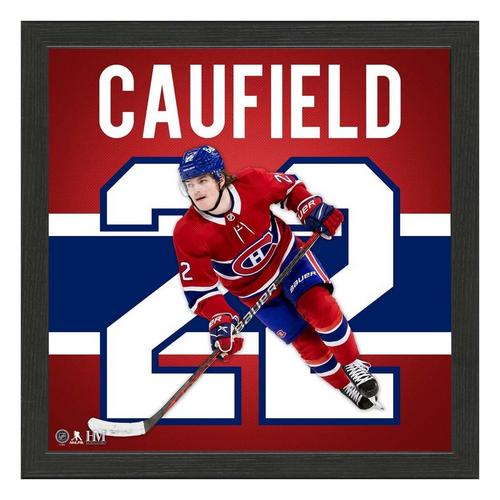 Highland Mint Montreal Canadiens Cole Caufield NHL Impact Jersey Frame - Primary Image