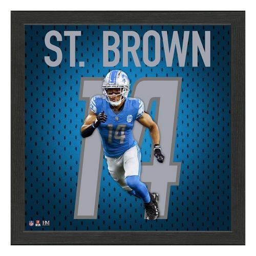 Amon-Ra St. Brown Detroit Lions IMPACT Jersey Frame - Primary Image