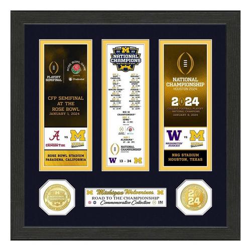 Highland Mint Michigan Wolverines Road to the 2023 CFP Championship Bronze Coin Photo Mint - Primary Image