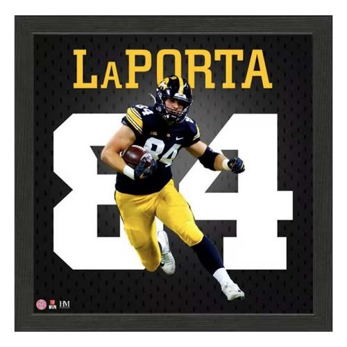 Highland Mint Iowa Hawkeyes Sam LaPorta Impact Jersey Frame - Primary Image