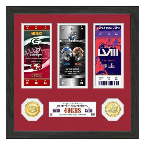 Highland Mint San Francisco 49ers Road to Super Bowl LVIII Ticket and Bronze Coin Photo Mint - Primary Image