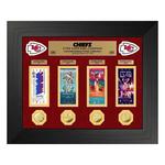 Highland Mint Kansas City Chiefs Deluxe Super Bowl Ticket Collection Gold Coin Photo Mint - Thumbnail 1 of 2