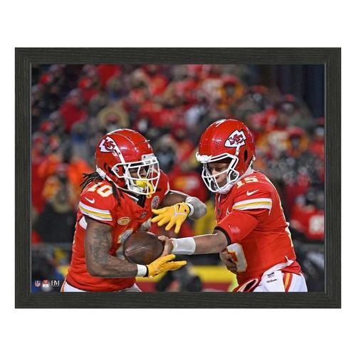 Highland Mint Kansas City Chiefs Patrick Mahomes & Isiah Pacheco Handoff Sport Frame - Primary Image