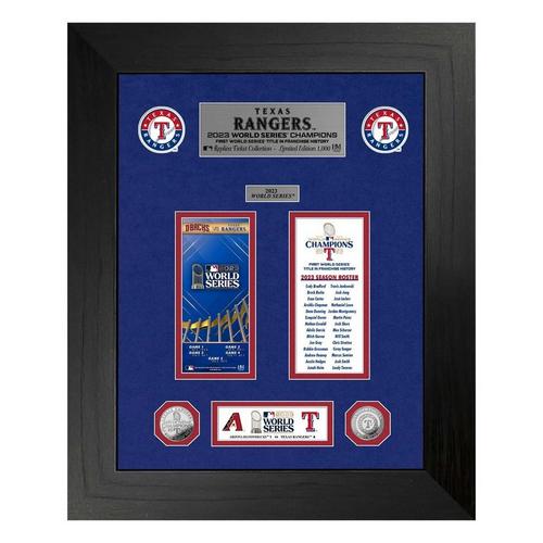 Highland Mint Texas Rangers Deluxe 2023 World Series Champions Photo - Primary Image