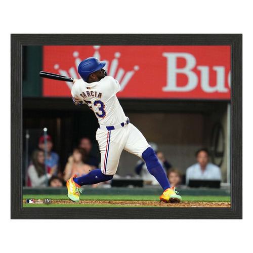 Highland Mint Texas Rangers Adolis Garcia 12x15 Swing Sport Frame - Primary Image