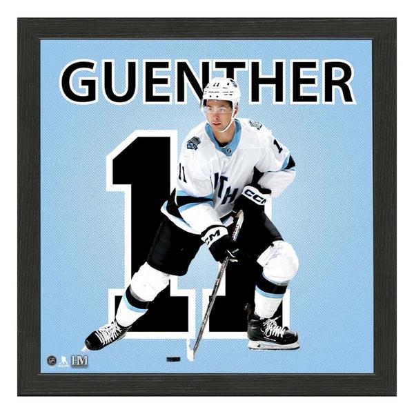 Highland Mint Utah Hockey Club Dylan Guenther #11 Impact Jersey Frame