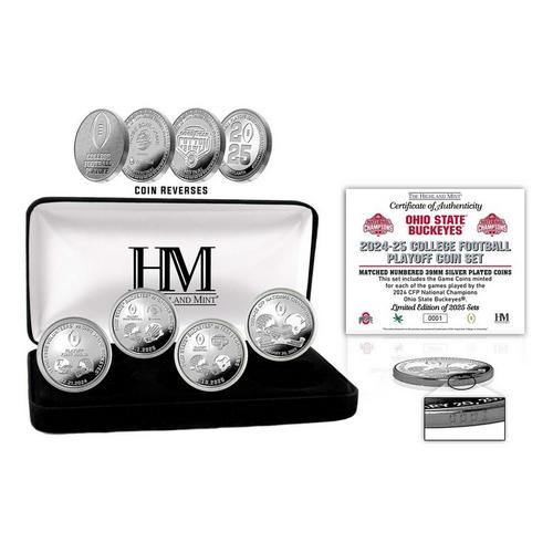 Highland Mint Ohio State Buckeyes 2024-25 CFP National Champions Silver Game Coin Set - Primary Image