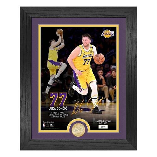 Highland Mint Los Angeles Lakers Luka #77 Doncic Bronze Coin Photo Mint - Primary Image