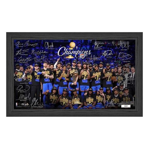 Highland Mint Oklahoma City Thunder 2025 NBA Champions Tradition Signature Frame - Primary Image