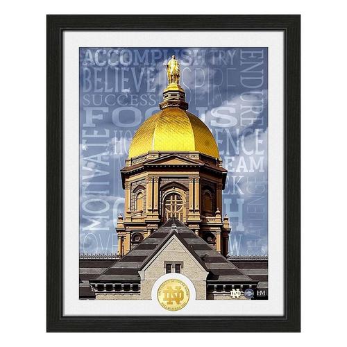 Highland Mint Notre Dame Fighting IrishCampus Golden Dome Bronze Coin Photo Mint - Primary Image