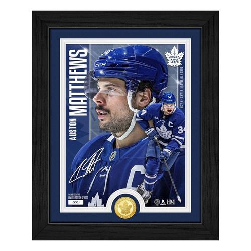 Highland Mint Auston Matthews Toronto Maple Leafs Bronze Coin Artist Proof Photo Mint - Primary Image