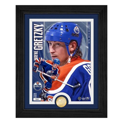 Highland Mint Wayne Gretzky Edmonton Oilers Bronze Coin Artist Proof Photo Mint - Primary Image