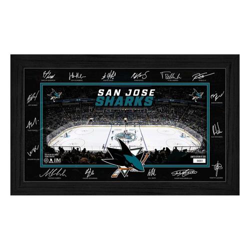 Highland Mint San Jose Sharks 2025 Signature Rink Frame - Primary Image