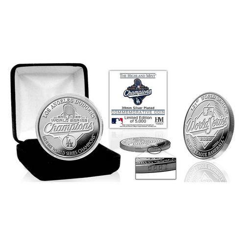 Highland Mint Los Angeles Dodgers 2025 World Series Champions Silver Coin - Primary Image