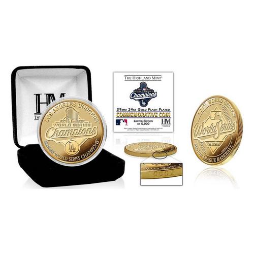 Highland Mint Los Angeles Dodgers 2025 World Series Champions Gold Coin - Primary Image