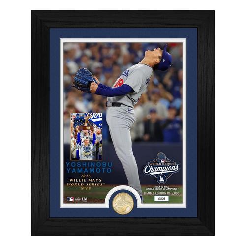 Highland Mint Los Angeles Dodgers Yoshinobu Yamamoto 2025 World Series MVP Bronze Coin Photo Mint - Primary Image