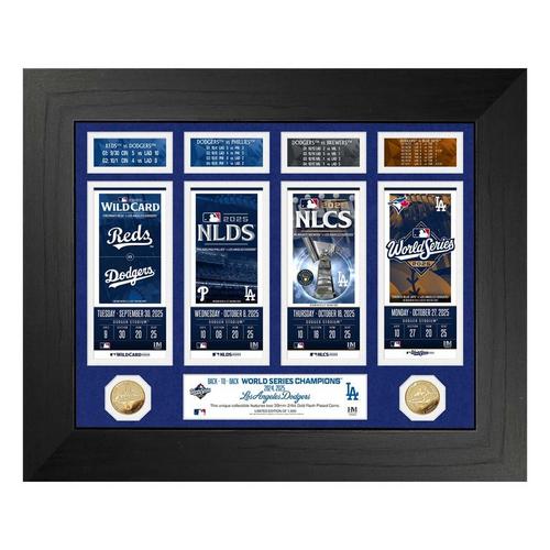 Highland Mint Los Angeles Dodgers 2025 Deluxe Road to the World Series Gold Coin Photo Mint - Primary Image