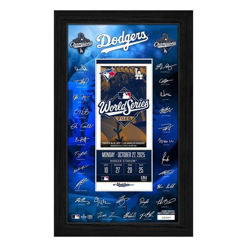 Highland Mint Los Angeles Dodgers 2025 World Series Champions Signature Ticket Frame - Primary Image