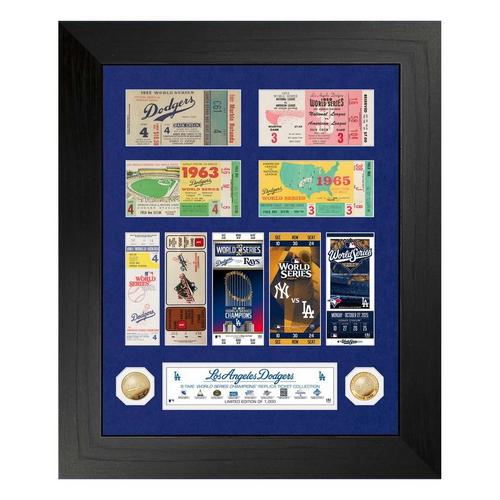 Highland Mint Los Angeles Dodgers Deluxe 9-Time World Series Champions Gold Coin Photo Mint - Primary Image